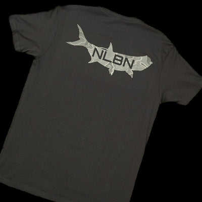 Cotton Short Sleeve - Camo Grey Tarpon