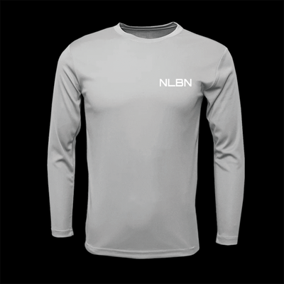 Long Sleeve Performance - Grey - Snook Wave Stamp