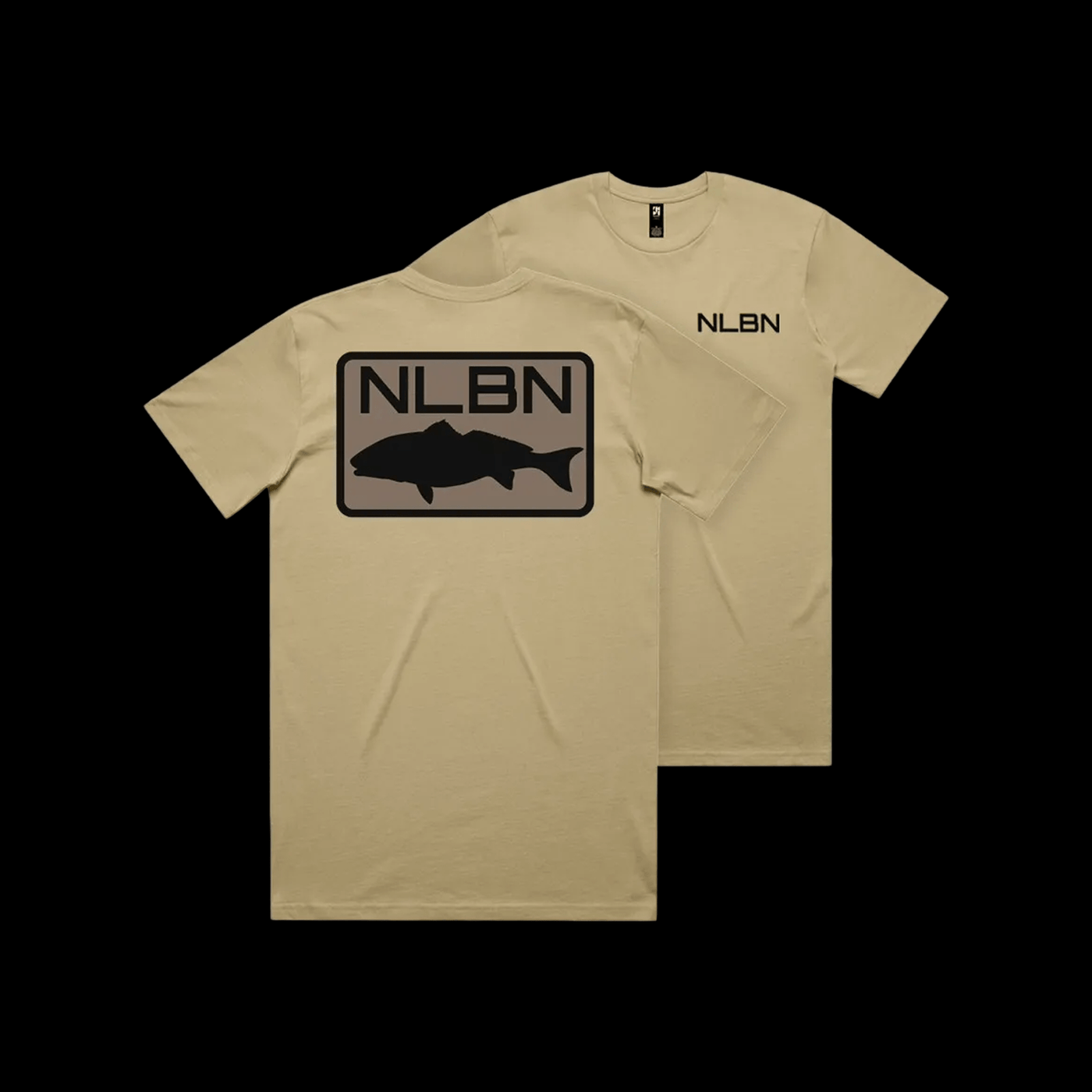 Cotton Short Sleeve - Black/Brown Redfish